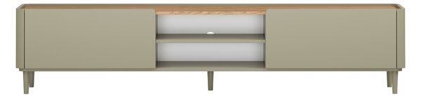 TV stolík Elivo 220 cm na nožičkách - eukalyptus / dub baltic dune