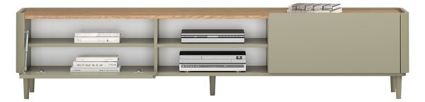 TV stolík Elivo 220 cm na nožičkách - eukalyptus / dub baltic dune