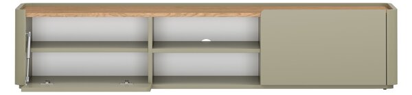 TV stolík Elivo 170 cm so zásuvkou - eukalyptus / dub baltic dune