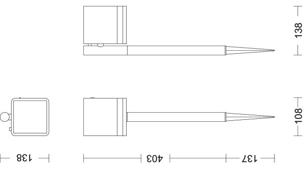 Philips - LED Solárna lampa VIRONA LED/1,8W/3,7V 2700K IP44