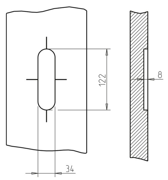 Tupai TI - Mušľa na posuvné dvere - 4181 5S - BBQ