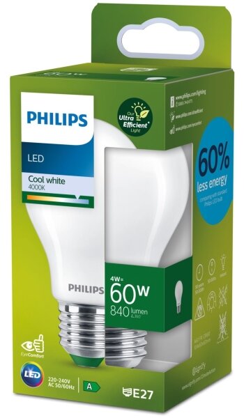 LED Žiarovka Philips A60 E27/4W/230V 4000K