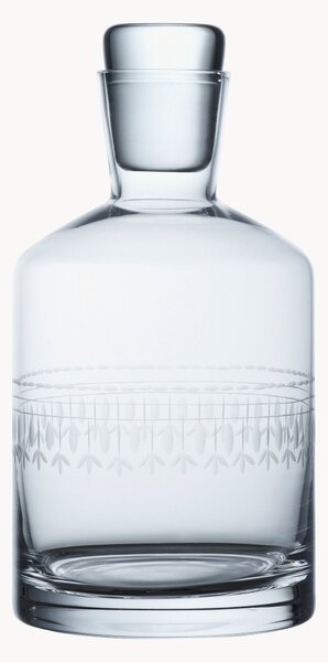 Ručne fúkaná krištáľová karafa Ovals, 800 ml
