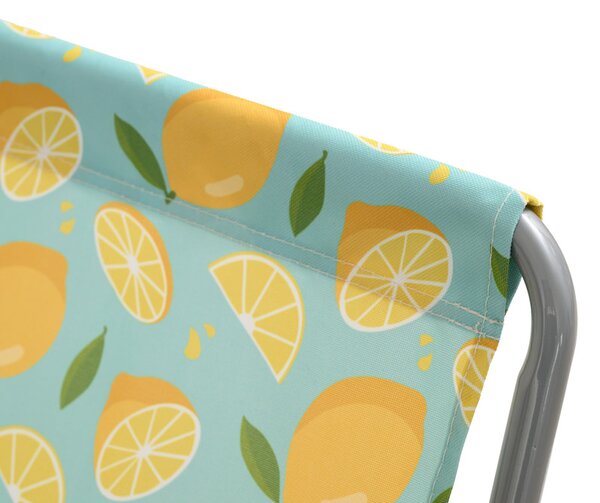 Skladacie plážové lehátko SAND LEMON, farebné