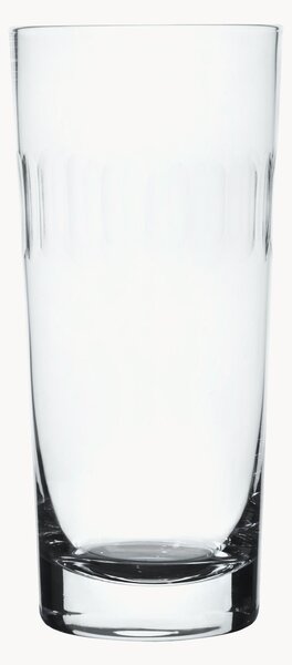 Ručne fúkané krištáľové poháre na kokteily Lens, 4 ks