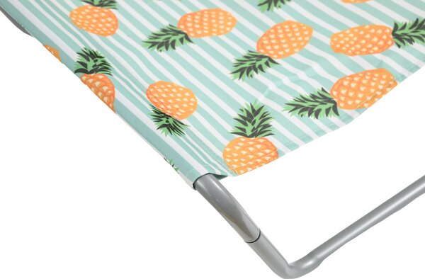 Skladacie plážové ležadlo SAND PINEAPPLE, farebné