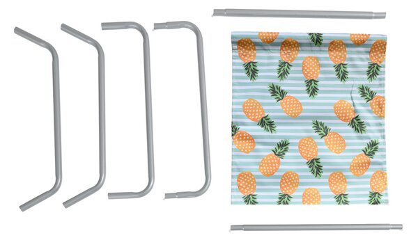 Skladacie plážové ležadlo SAND PINEAPPLE, farebné