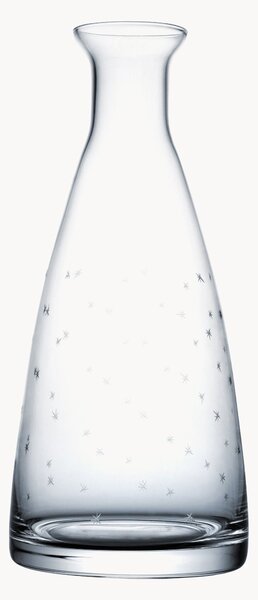 Ručne fúkaná krištáľová karafa Stars, 850 ml