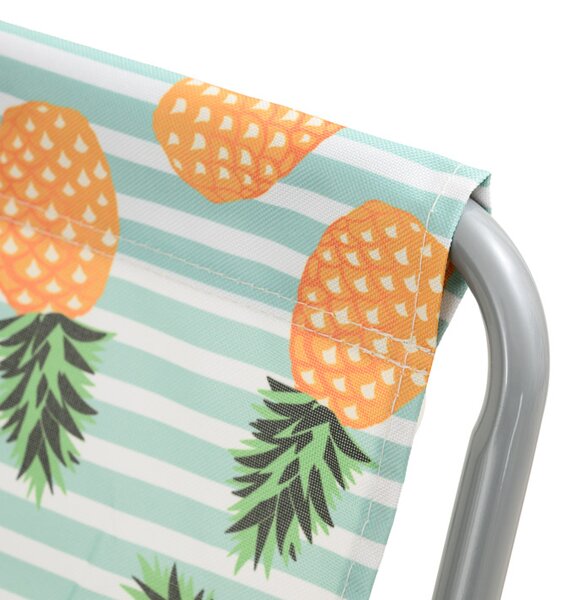 Skladacie plážové ležadlo SAND PINEAPPLE, farebné