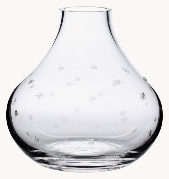 Ručne fúkaná krištáľová váza Stars, V 11 cm