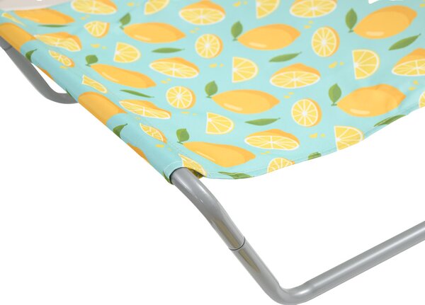 Skladacie plážové lehátko SAND LEMON, farebné