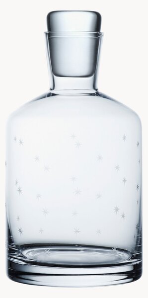 Ručne fúkaná krištáľová karafa Stars, 800 ml