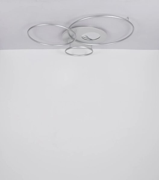 Globo 48466-70ASH-LED St stropné svietidlo INVERTINA 70W/230V Wi-Fi Tuya, chróm + diaľkové ovládanie