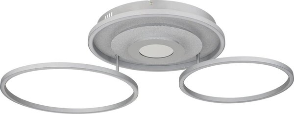 Globo 67824-40 - LED stmievateľné stropné svietidlo MILES 40W/230V 57x99,2 cm strieborné+DO