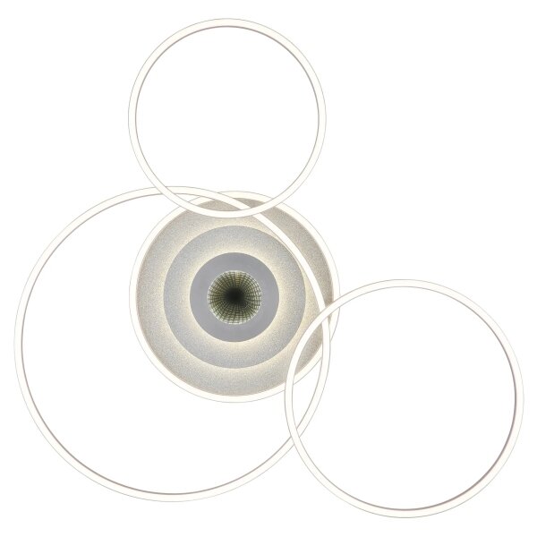 Globo 67824-60 - LED stmievateľné stropné svietidlo MILES 60W/230V 80,8x99,2 cm strieborné+DO