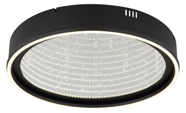 Globo 68288D - LED stmievateľné stropné svietidlo MIRRORA 40W/230V pr. 51,5 cm čierne + DO