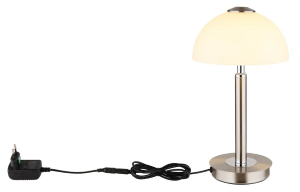 Globo 21953N - stmievateľná dotyková stolová lampa ULDIN LED/7W/230V 3000K matný chróm
