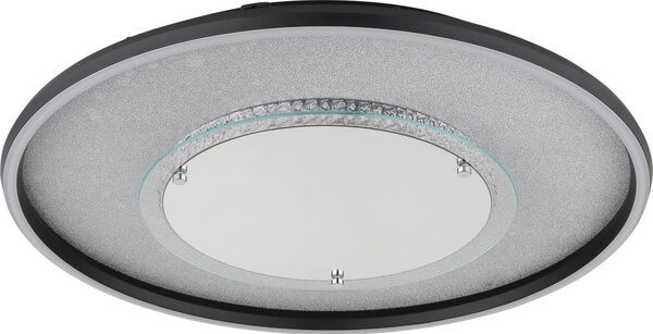 Globo 68288D3 - LED stropné svietidlo MIRRORA 40W/230V, priemer 51,5 cm, čierne
