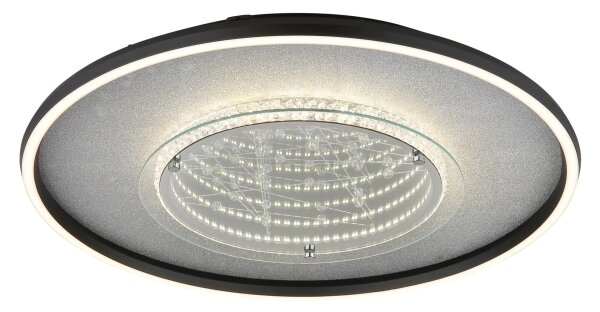 Globo 68288D3 - LED stropné svietidlo MIRRORA 40W/230V, priemer 51,5 cm, čierne