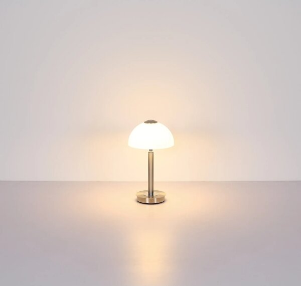 Globo 21953N - stmievateľná dotyková stolová lampa ULDIN LED/7W/230V 3000K matný chróm