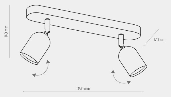 LED RGBW Stmievateľné bodové svietidlo TOP 2xGU10/6,5W/230V 2700-6500K zlatá/čierna