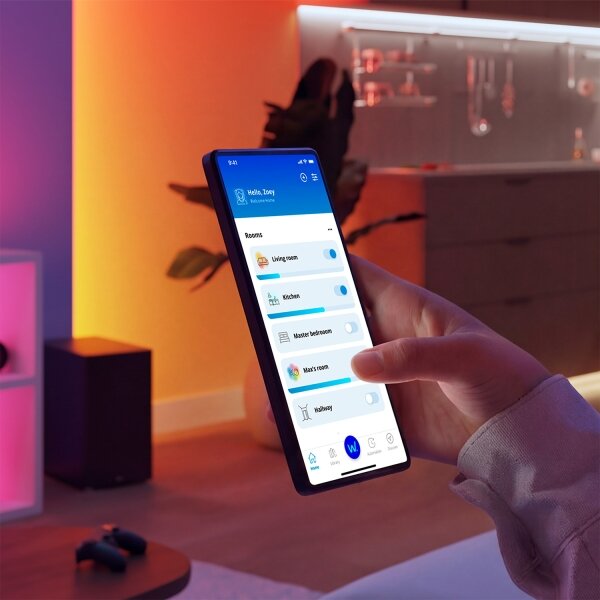 Philips-LED Stmievateľné stropné svietidlo SUPERSLIM LED/32W/230V 2700-6500K Wi-Fi