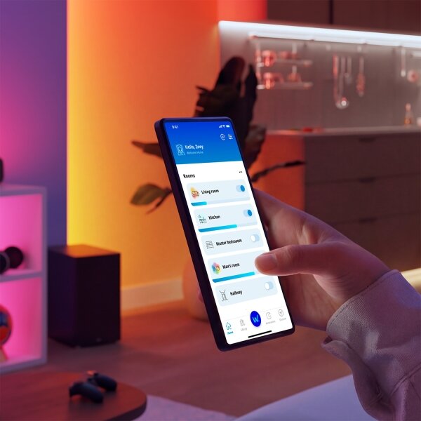 Philips - LED RGB+TW Stmievateľná stolná lampa SMART LED/9W/230V 2200-6500K Wi-Fi