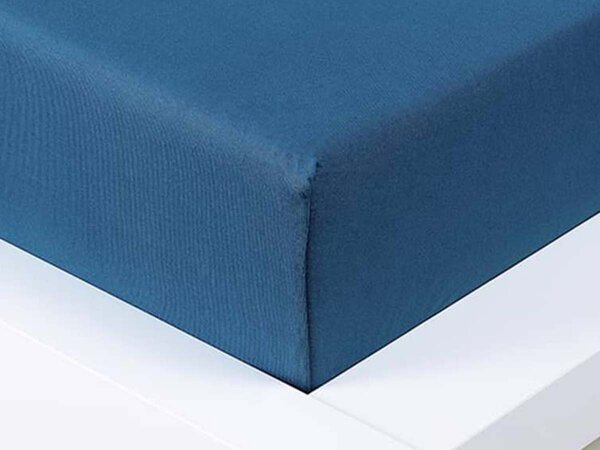 XPOSE® Detská jersey plachta Exclusive - tmavo modrá 70x140 cm