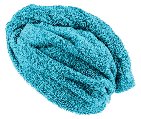 XPOSE® Froté turban na vlasy VERONA - azúrový 30x75 cm