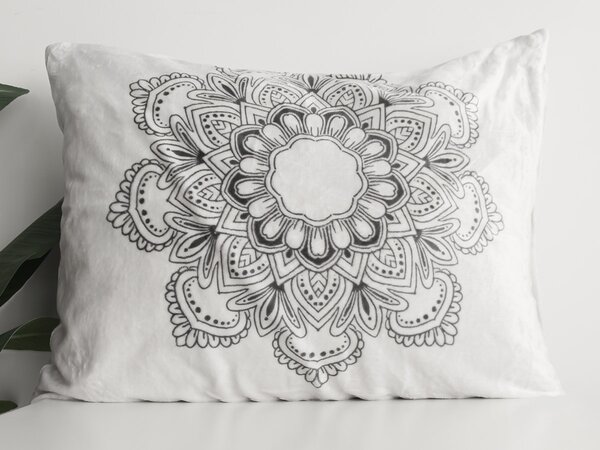 XPOSE® Mikroplyšová obliečka na vankúš HARMONY - sivá 70x90 cm