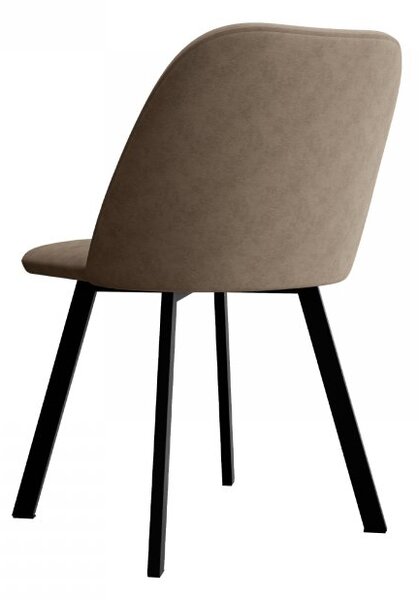 Mirjan24 Čalúnená jedálenská stolička JK109, Dostupné poťahy: Uttario Velvet 2980 + Uttario Velvet Pik 2980, Dostupné farby: čierna 5903211518737