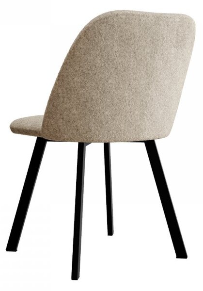 Mirjan24 Čalúnená jedálenská stolička JK109, Dostupné poťahy: Uttario Velvet 2980 + Uttario Velvet Pik 2980, Dostupné farby: čierna 5903211518737