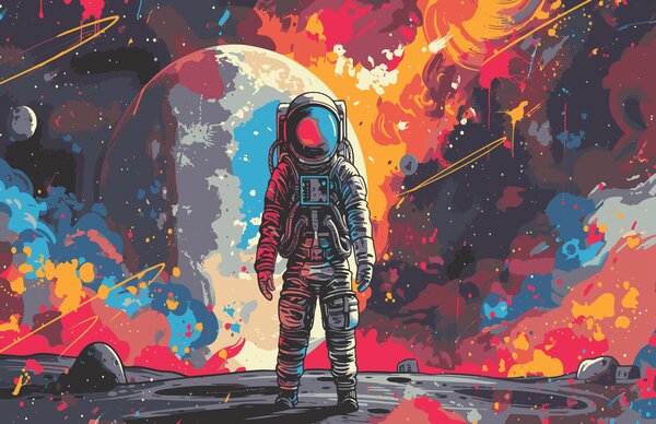 Tapety Astronaut, Fototapety vesmír, w08201 : Uwalls.sk