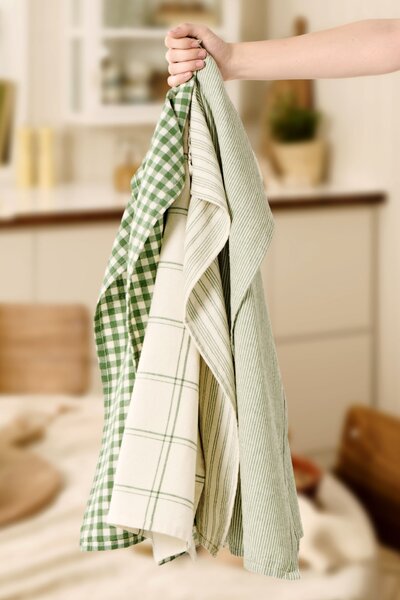 Utierka Eskild Natural/Green check