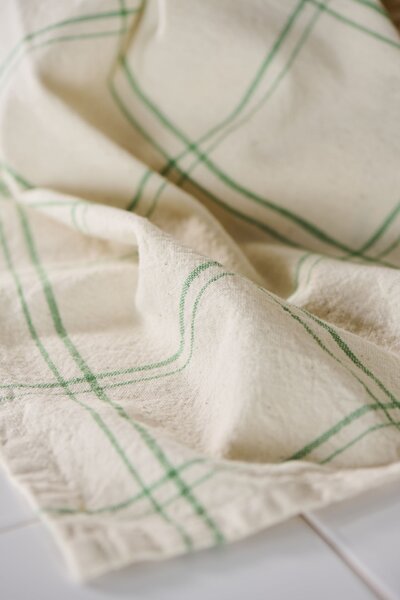 Utierka Eskild Natural/Green check