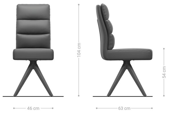 DELIFE Jedálenská stolička Pela-Flex texturovaná látka mäkký sivá drevená podstava hranatá prírodná 180° otočný vrecková pružina