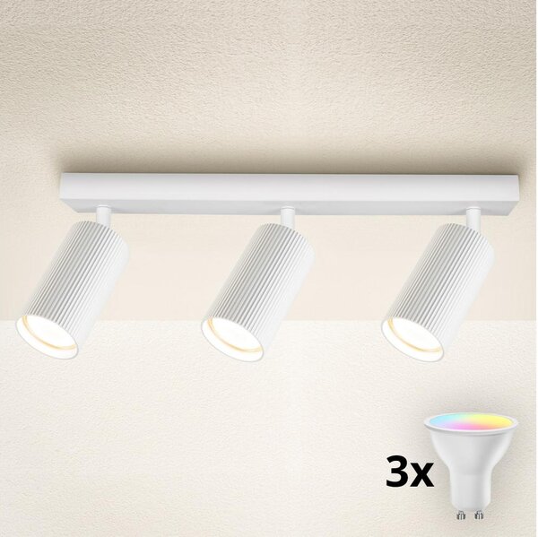 Brilagi - LED RGBW stmievateľné bodové svietidlo SELE MODERN 3xGU10/4,8W/230V biela