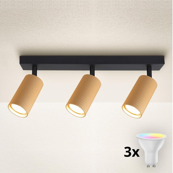 Brilagi - LED RGBW stmievateľné bodové svietidlo SELE MODERN 3xGU10/4,8W/230V zlaté