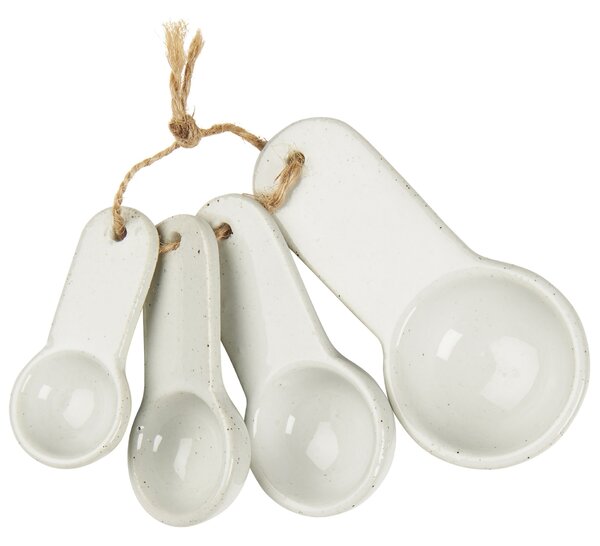 Porcelánové odmerky White – sada 4 ks