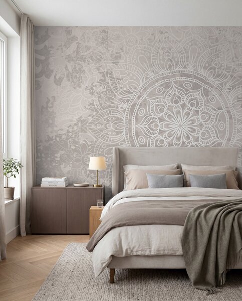 Tapety Mandala jemných línií, Fototapety orientálny štýl, w08246 : Uwalls.sk