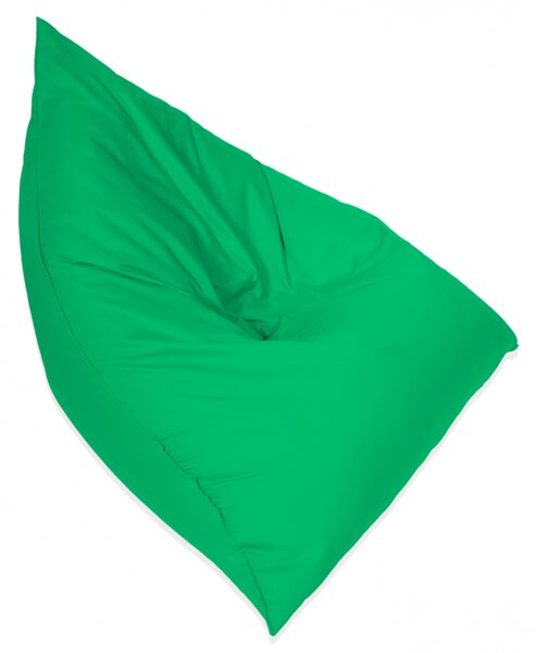 Sedací vak Lehárko - Pyramída a taburet Puk - zelená