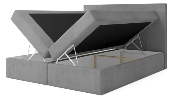 Čalúnená boxspring posteľ Magic - sivá Rozmer: 180x200