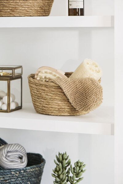Úložný kôš Natural Seagrass – sada 2 ks