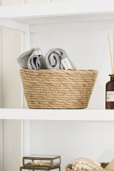 Úložný kôš Natural Seagrass – sada 2 ks