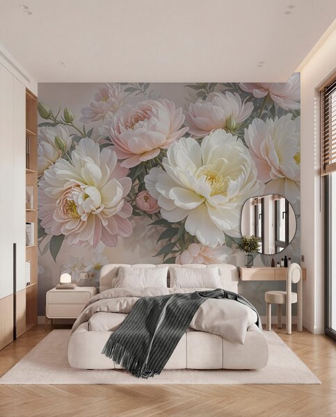 Tapety Pivonková záhrada, Fototapety s kvetmi, Fototapety veľké kvety, w08276 : Uwalls.sk