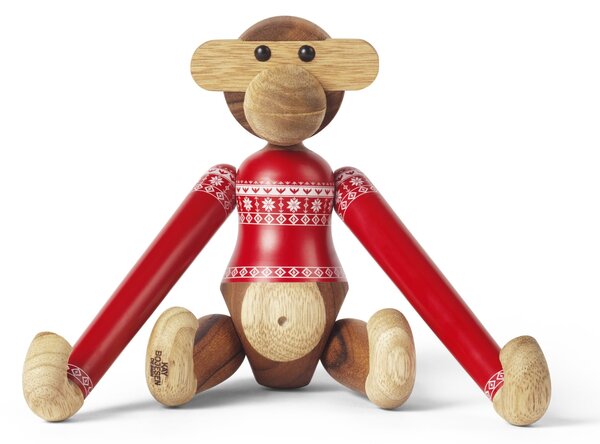 Drevená opička Monkey Christmas Jumper 2024 Mini