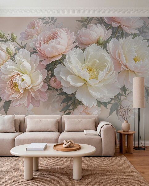 Tapety Pivonková záhrada, Fototapety s kvetmi, Fototapety veľké kvety, w08276 : Uwalls.sk