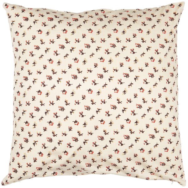 Poťah na vankúš Antonia Beige/Brown/Red Flowers 50 x 50 cm