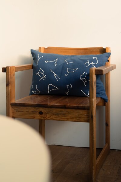Vyšívaný poťah na vankúš Zodiac Signs 38 × 58 cm