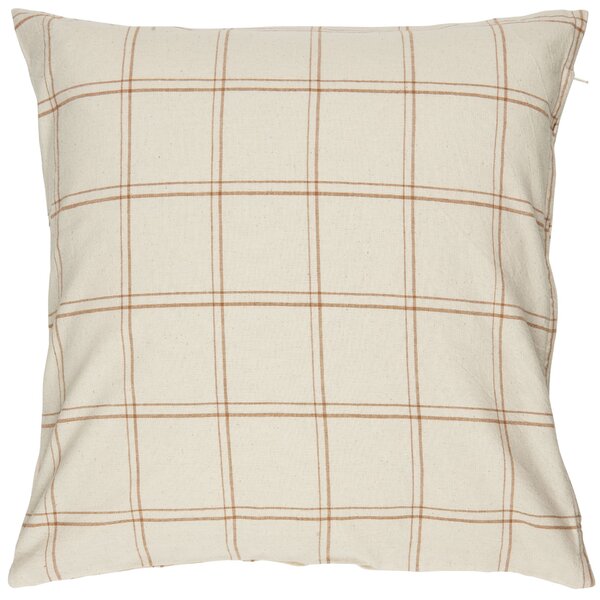 Poťah na vankúš Theodor Brown Checkered 50 × 50 cm